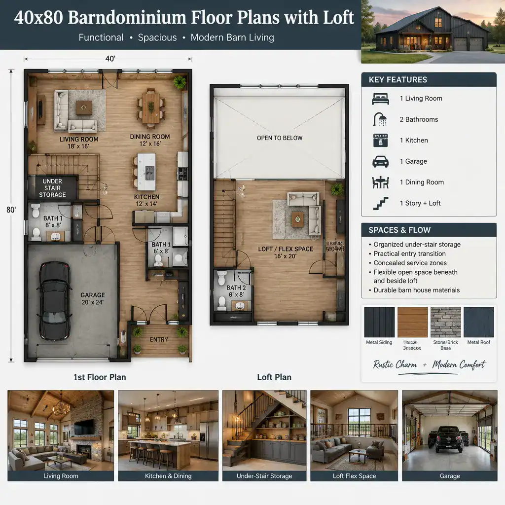 Barndominium Storage And Service Planning Beneath Loft Stairs