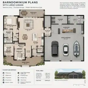 Barndominium Plans With Garage