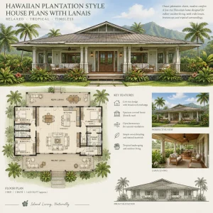 Hawaiian Plantation Style House Plans