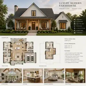 Luxury Farmhouse Plans