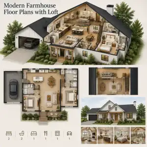 Modern Farmhouse Floor Plans