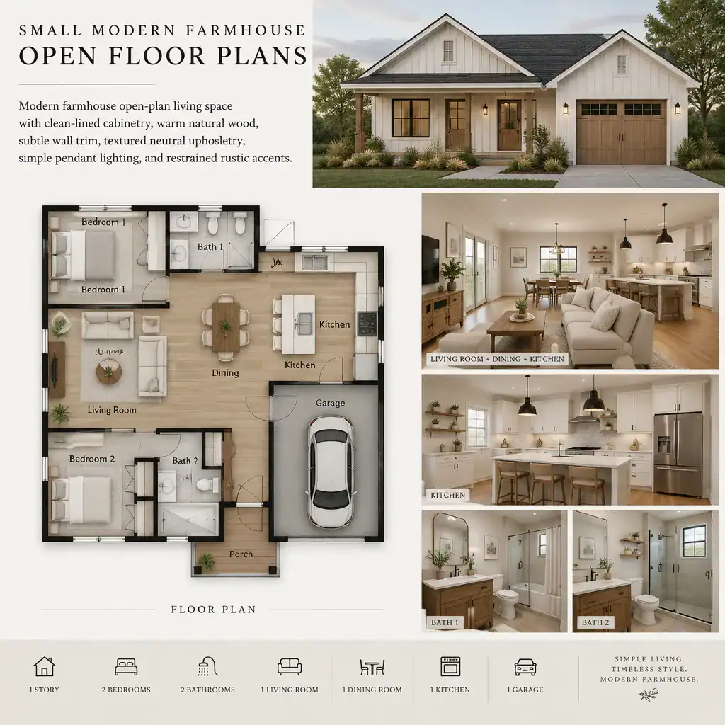 Modern Farmhouse Open Plan Design Details