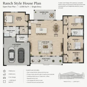 Ranch Style House Plans With Open Floor Plan