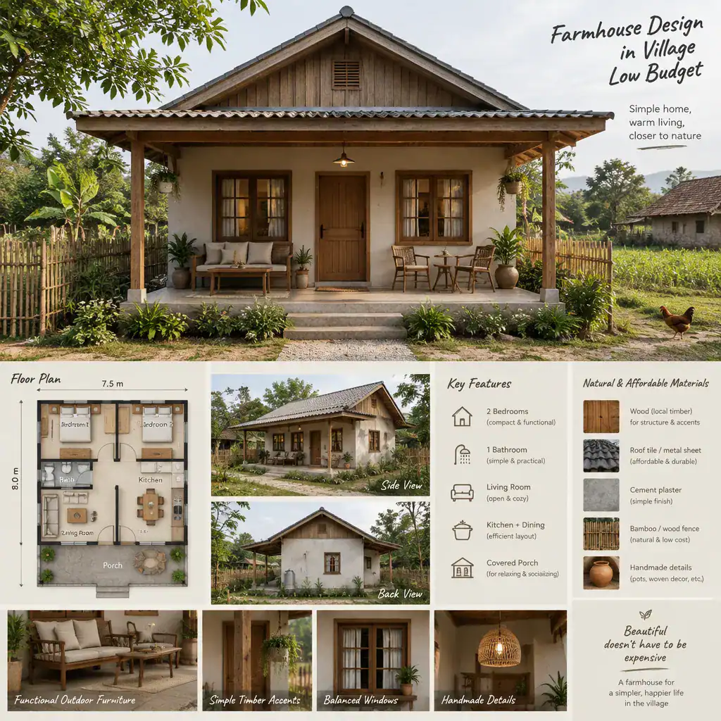 Simple Affordable Farmhouse Exterior Details