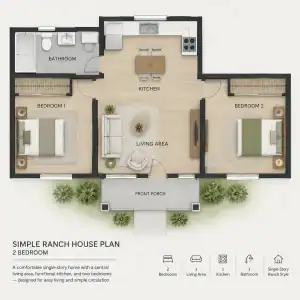 Simple Ranch House Plans