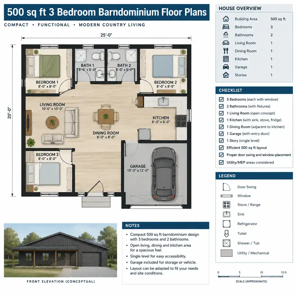 barndominium floor plan review checklist