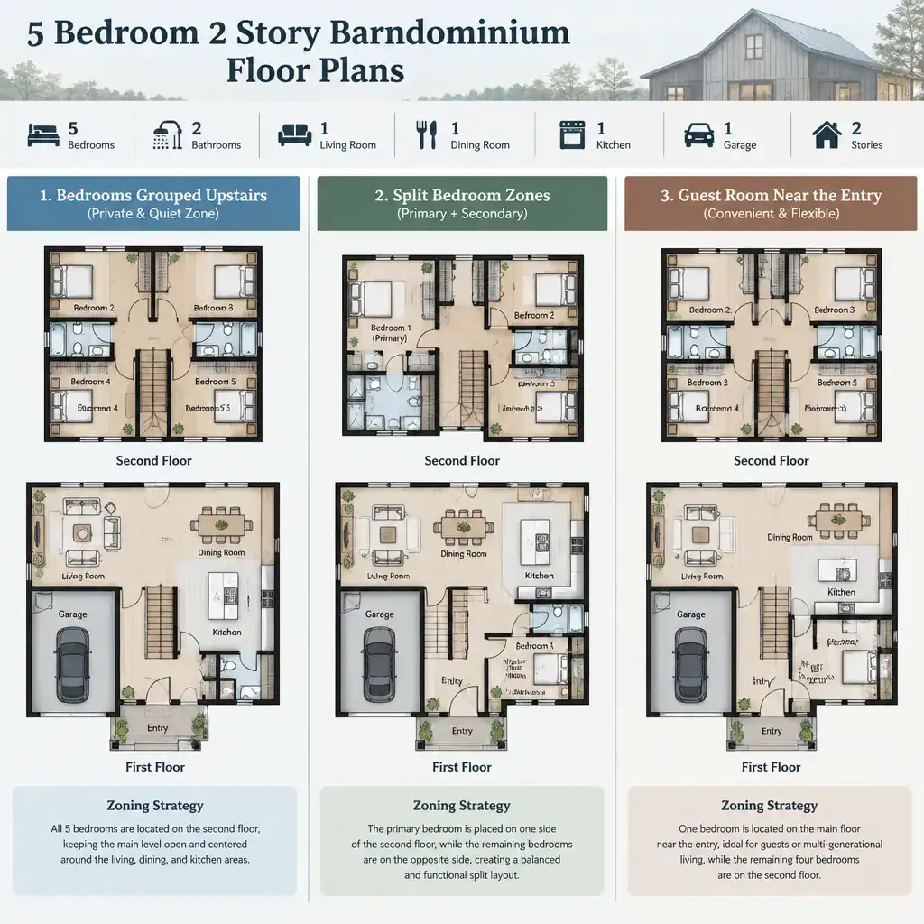 compare-five-bedroom-two-story-barndominium-floor-plans