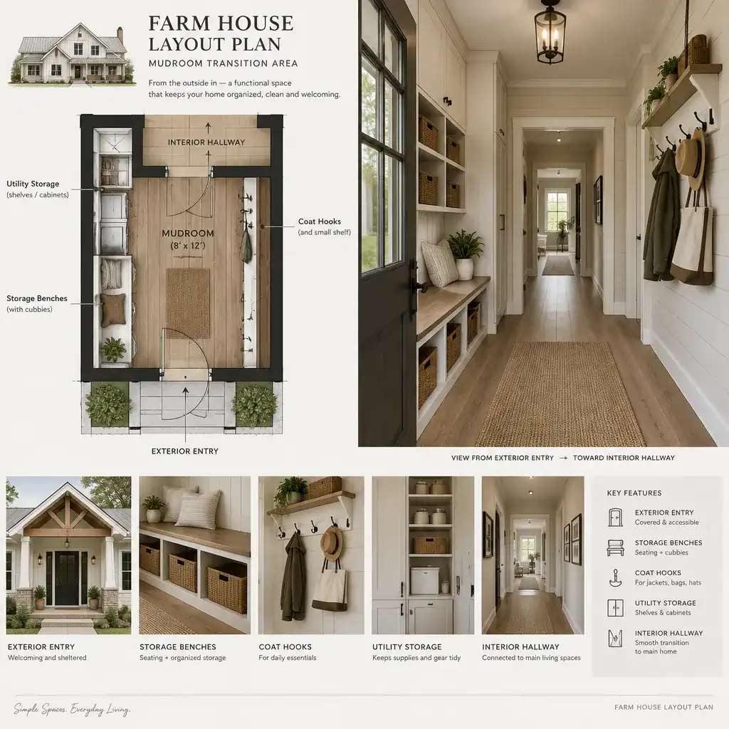 farmhouse entry mudroom storage layout