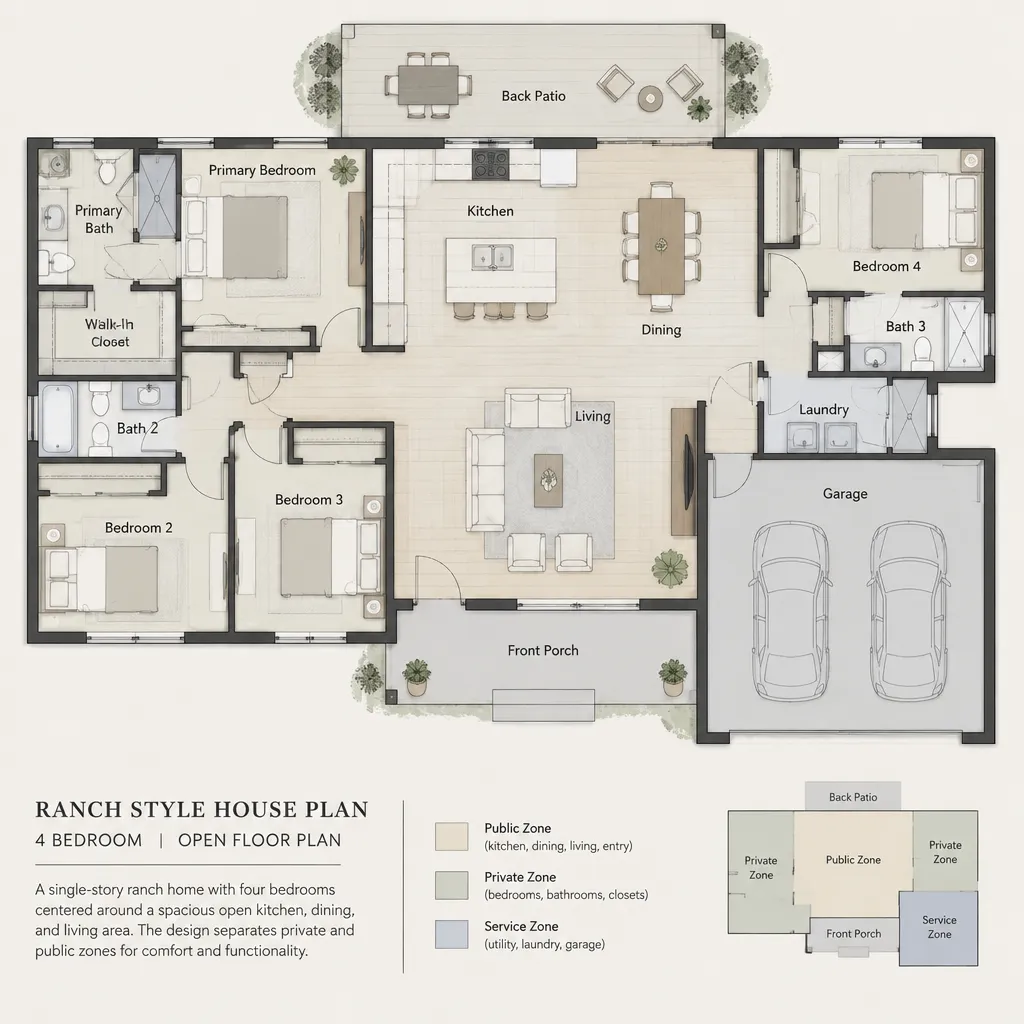 four-bedroom-ranch-house-open-floor-plan-zoning