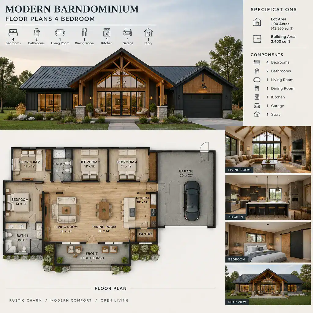 modern barn house exterior interior architectural concept