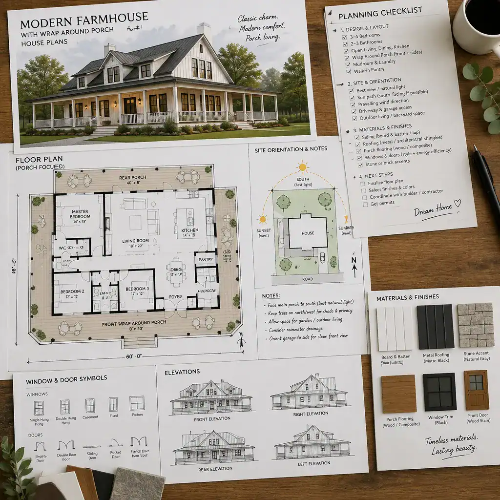modern farmhouse house plan comparison checklist