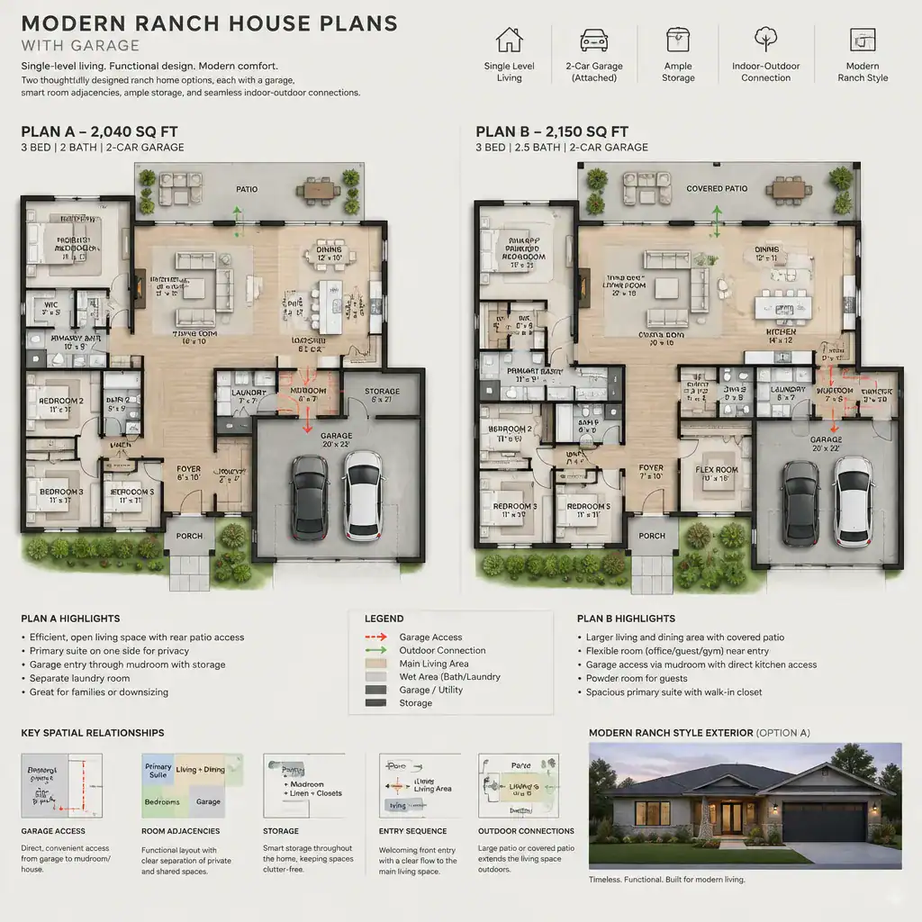 modern ranch house plan comparison checklist