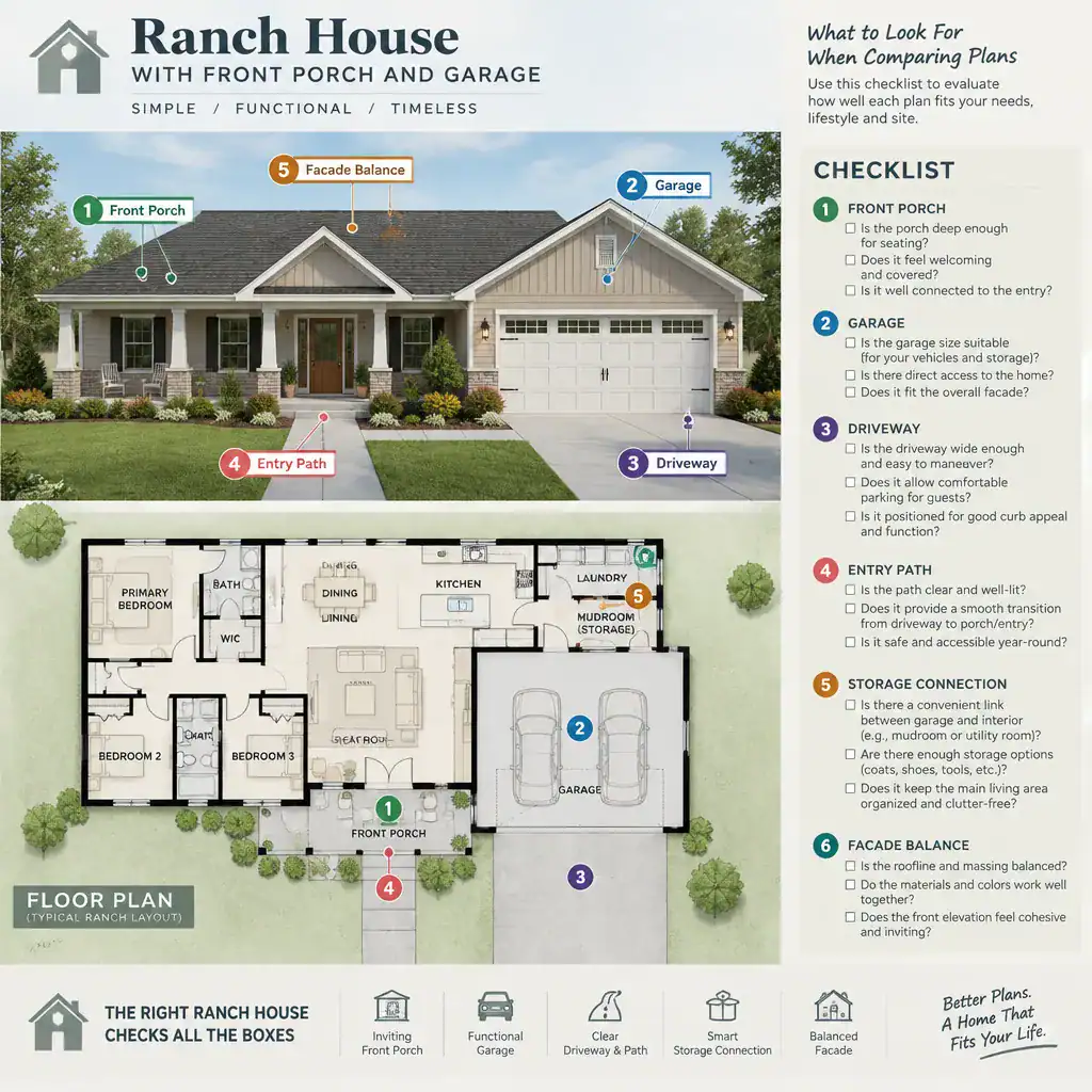 ranch house plan comparison checklist