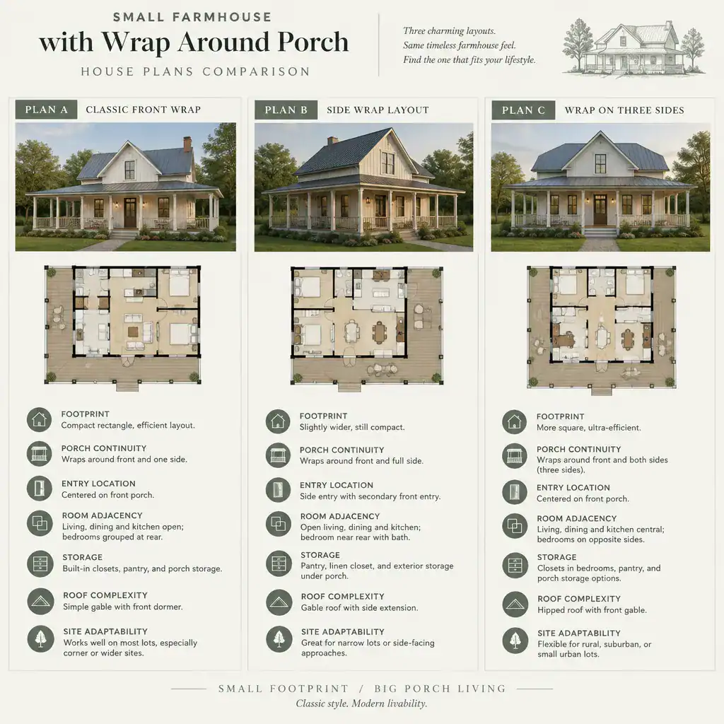 small farmhouse house plan comparison checklist