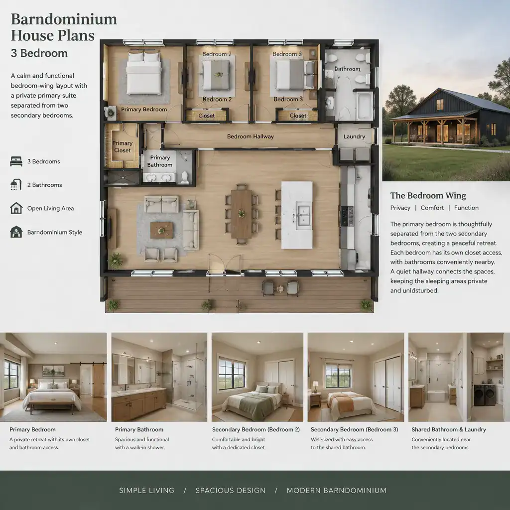 three-bedroom-barndominium-bedroom-wing