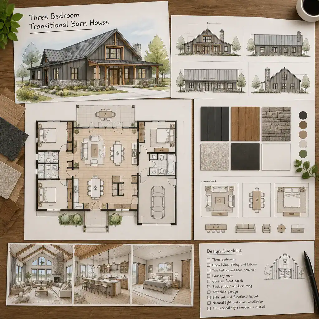 transitional barn house planning checklist