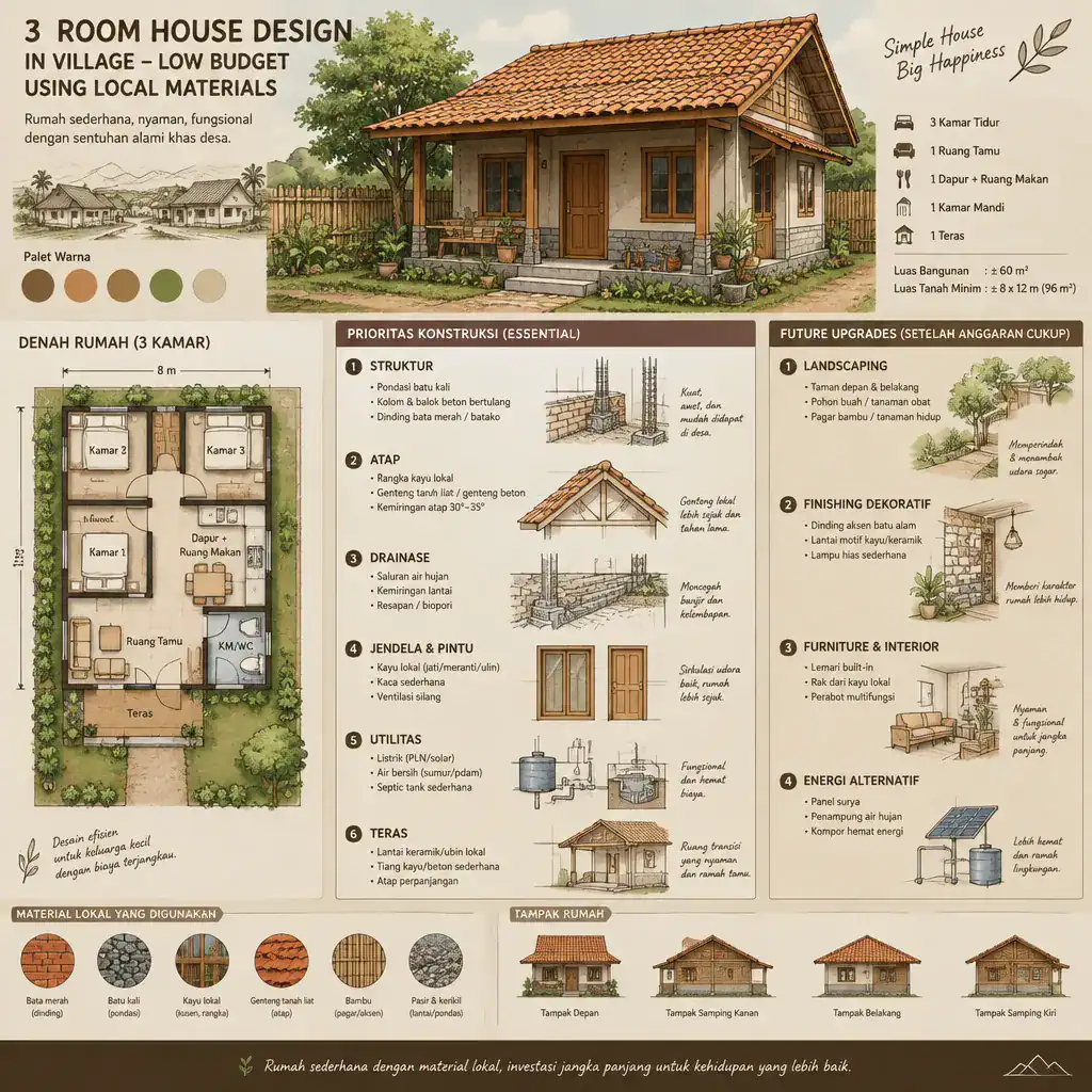 Budget priority planning board for a village villa