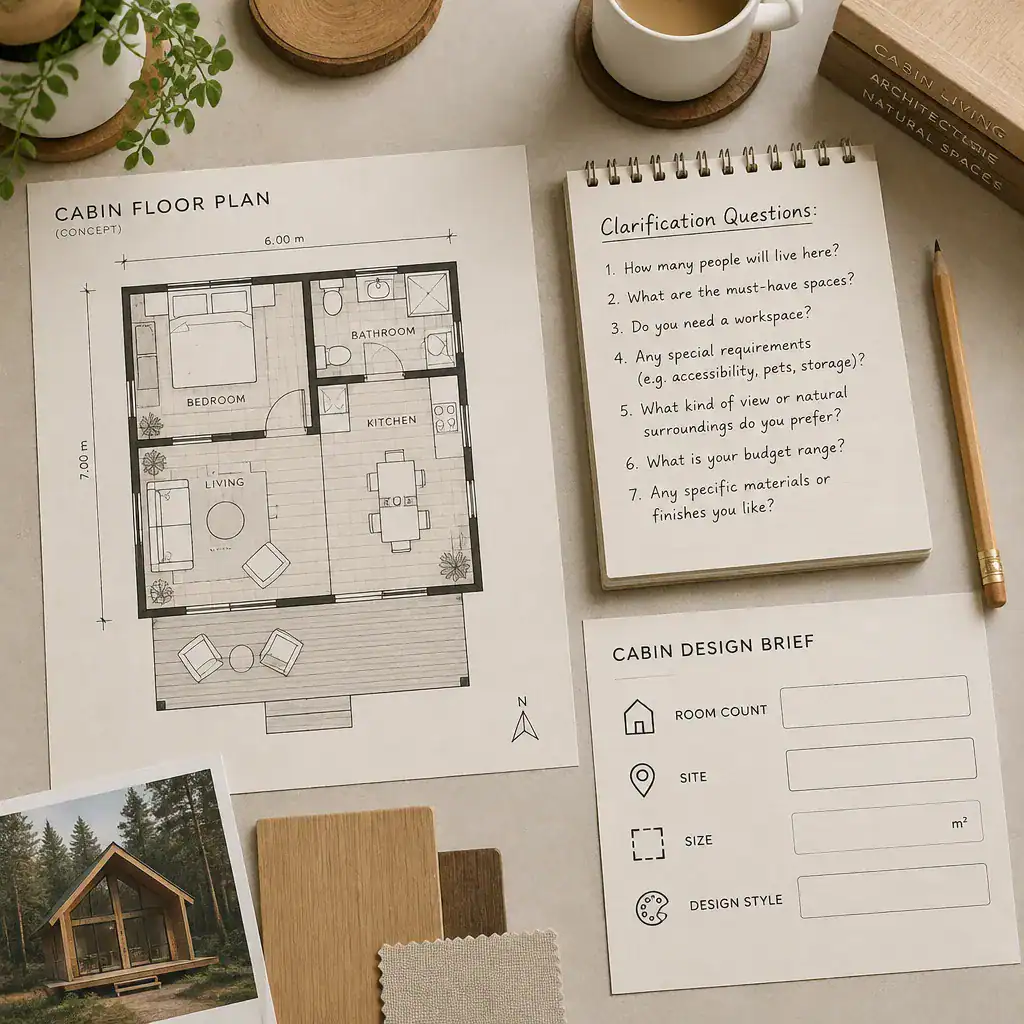 000 to 1 Cabin Planning: How to Clarify an Incomplete Design Brief