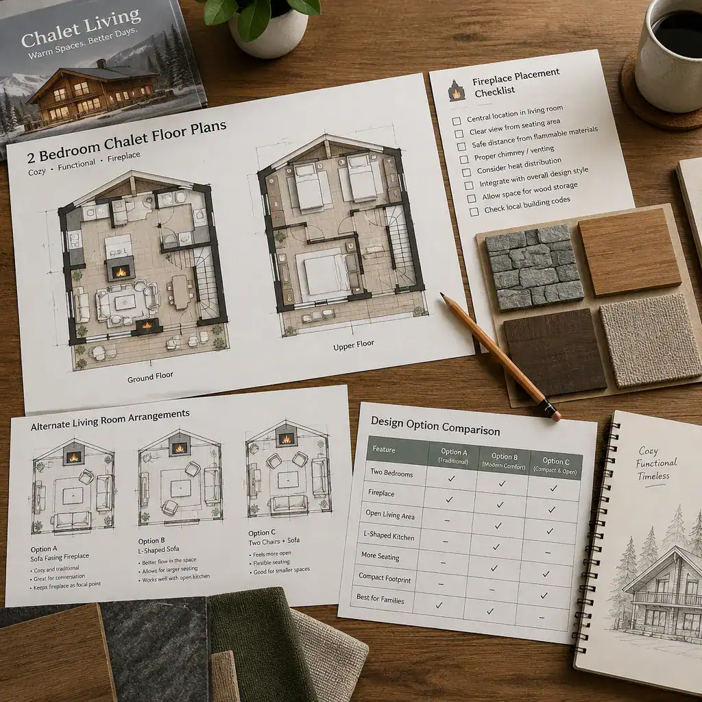 Planning checklist for comparing two-bedroom chalet house plans
